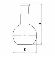Колба плоскодонная П-1-1000-29/32 со шлифом