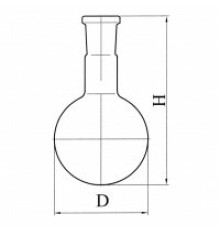 Колба круглодонная со шлифом К-1-50-29/32, ТС