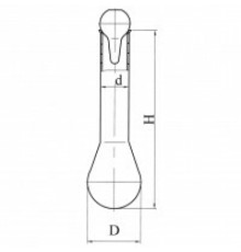 Колба Къельдаля 2-1000-34 с цилиндрической горловиной