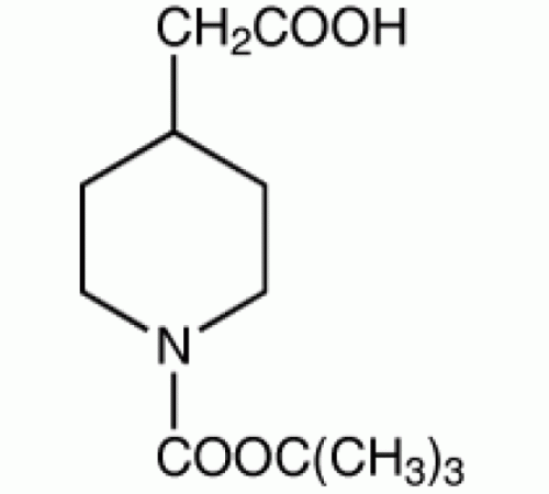 (1-BOC-пиперидин-4-ил)уксусная кислота, 97%, Acros Organics, 5г