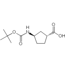 (1R,3R)-N-BOC-1-аминоциклопентан-3-карбоновая кислота, 95%, 98% ee, Acros Organics, 500мг